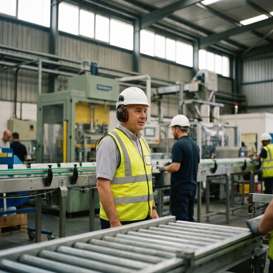 Operations lead on the production floor
